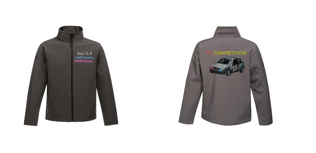VESTE SOFTSHELL HOMME PERSONNALISABLE REF : RGA628