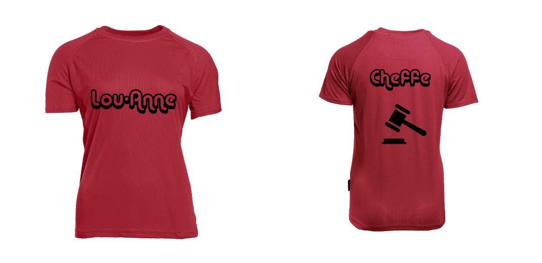T-SHIRT SPORT FEMME PERSONNALISABLE REF : PK141