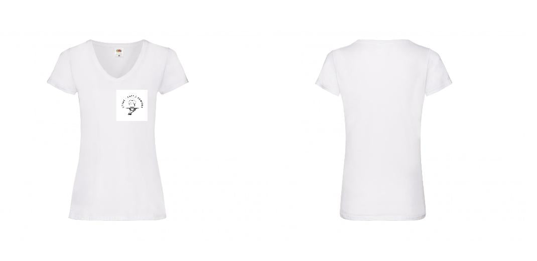 T-SHIRT COL V FEMME PERSONNALISABLE REF : SC601