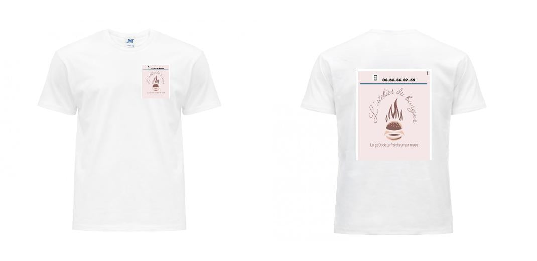 T-SHIRT PREMIUM UNISEXE 100% COTON PERSONNALISABLE REF : JK190