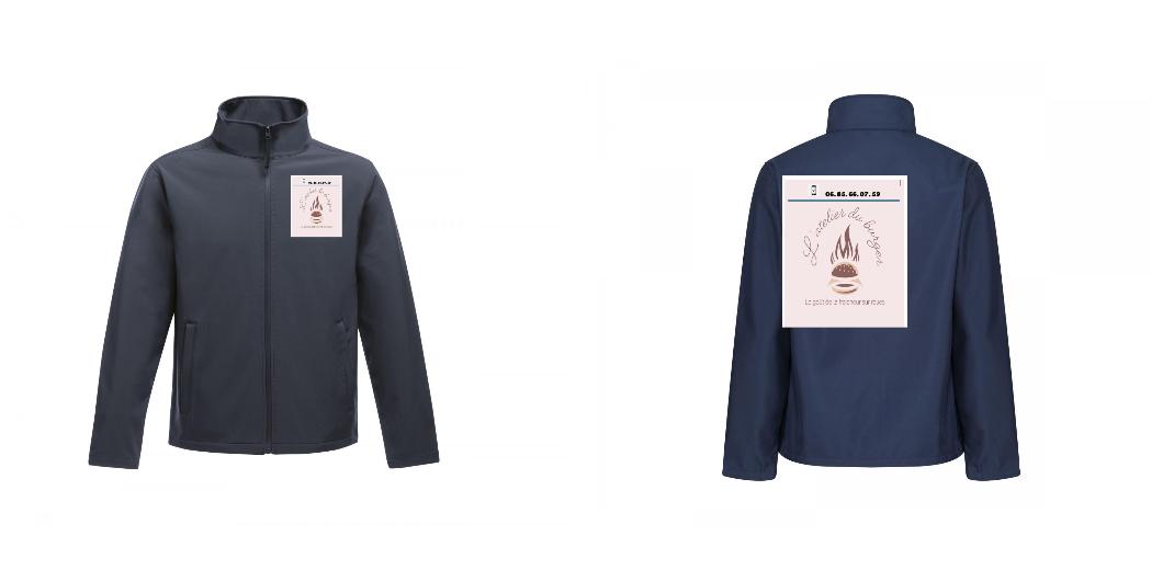 VESTE SOFTSHELL HOMME PERSONNALISABLE REF : RGA628
