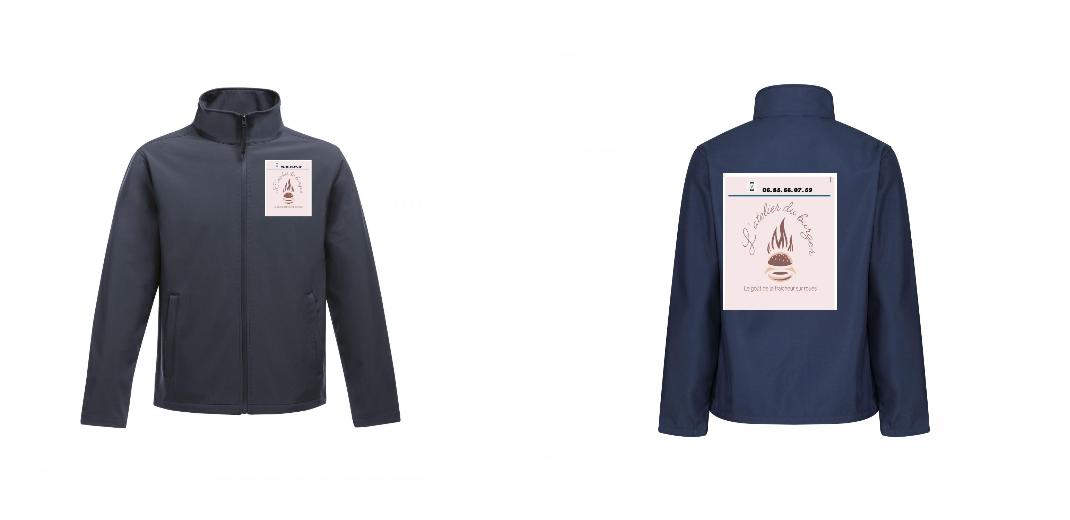 VESTE SOFTSHELL HOMME PERSONNALISABLE REF : RGA628