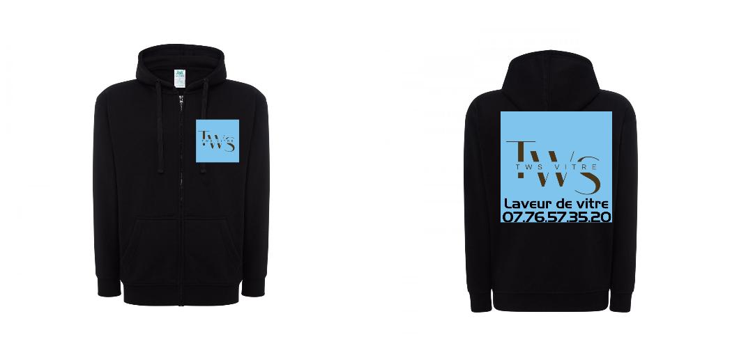 VESTE A CAPUCHE PERSONNALISABLE UNISEX REF: JK297
