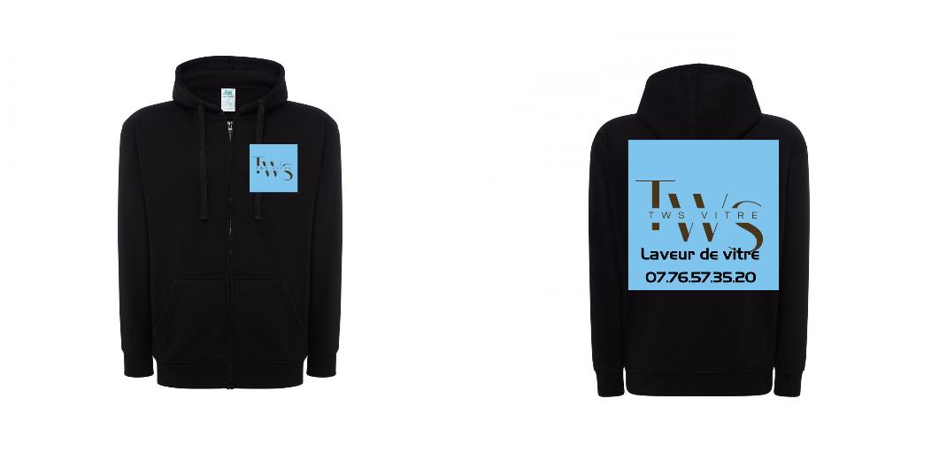 VESTE A CAPUCHE PERSONNALISABLE UNISEX REF: JK297