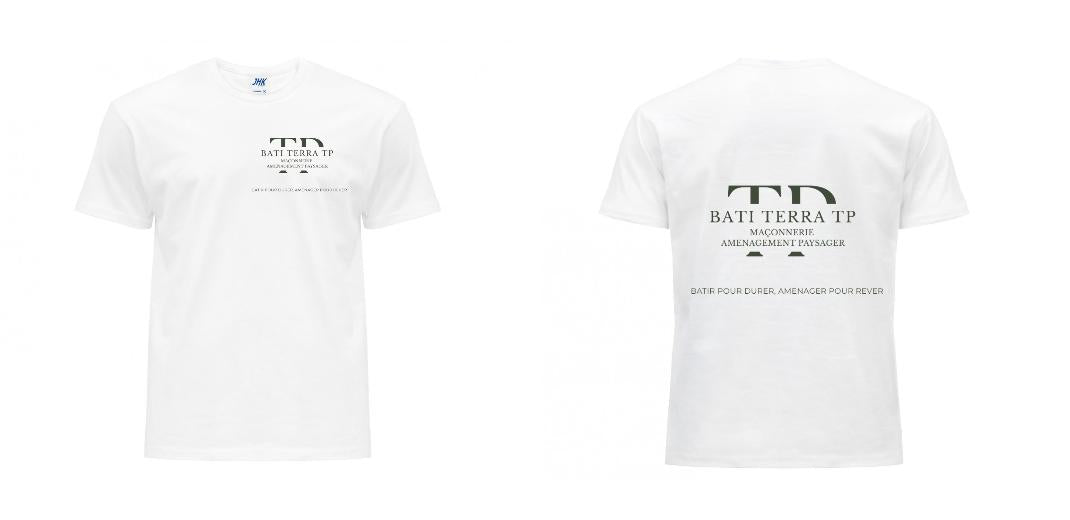 T-SHIRT PREMIUM UNISEXE 100% COTON PERSONNALISABLE REF : JK190