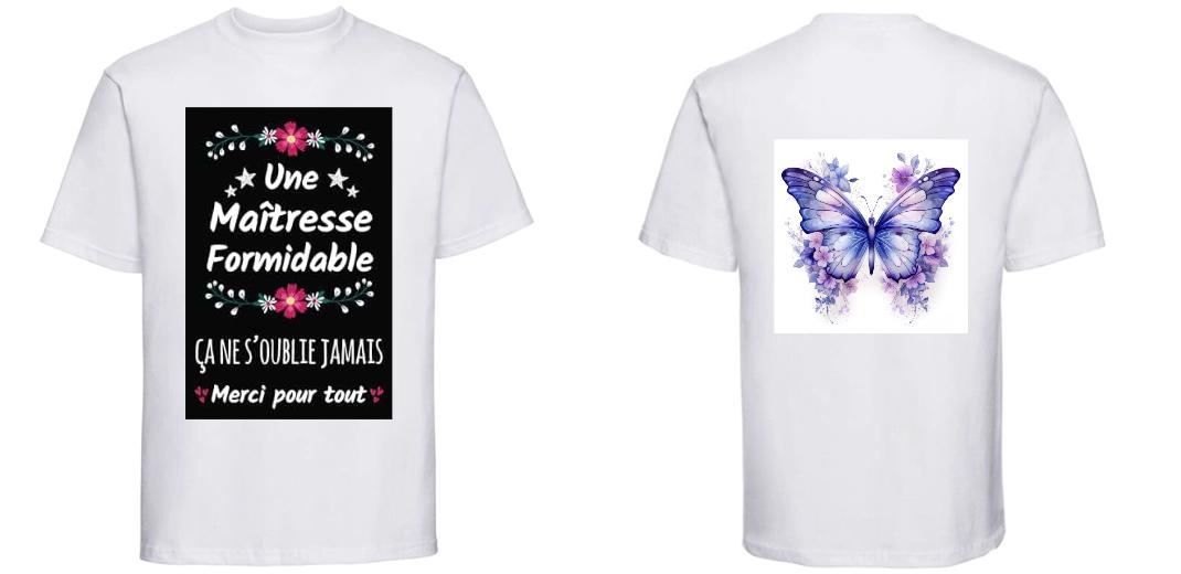 T-SHIRT PRESTIGE EPAIS UNISEXE 100% COTON PERSONNALISABLE REF : RU215