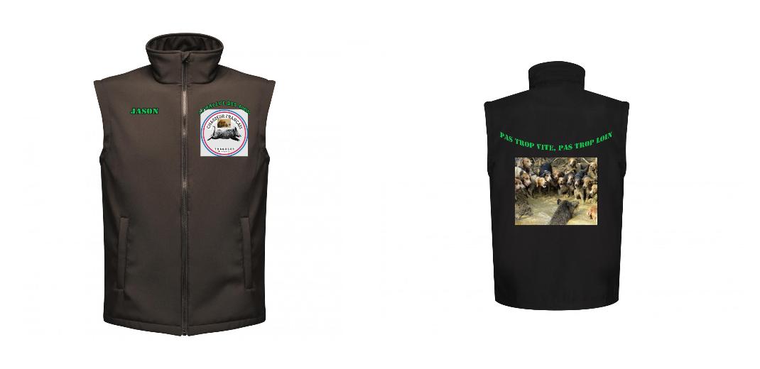 BODYWARMER SOFTSHELL PERSONNALISABLE REF: RGA844