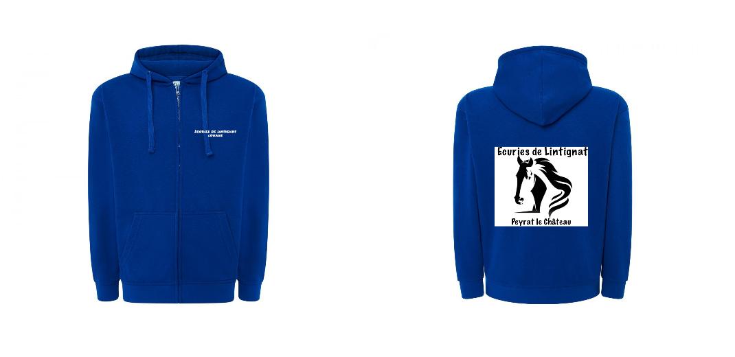 VESTE A CAPUCHE PERSONNALISABLE UNISEX REF: JK297