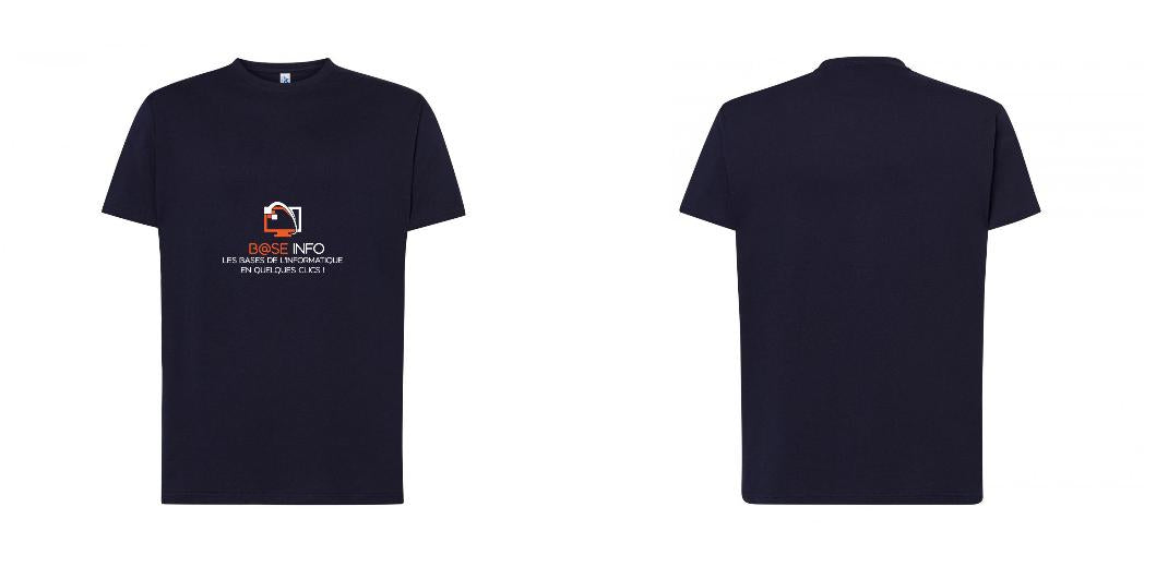 T-SHIRT PREMIUM UNISEXE 100% COTON PERSONNALISABLE REF : JK190