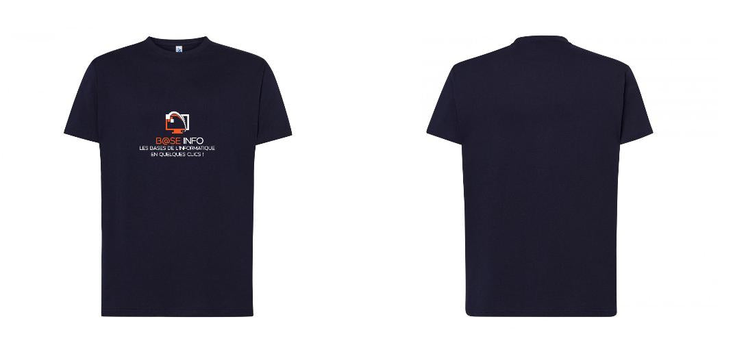 T-SHIRT PREMIUM UNISEXE 100% COTON PERSONNALISABLE REF : JK190
