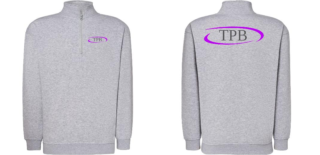 SWEAT COL ZIPPÉ PERSONNALISABLE UNISEXE REF: JK298
