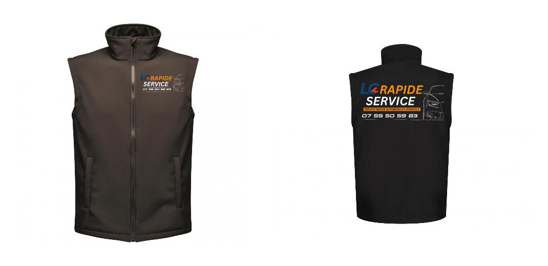 BODYWARMER SOFTSHELL PERSONNALISABLE REF: RGA844