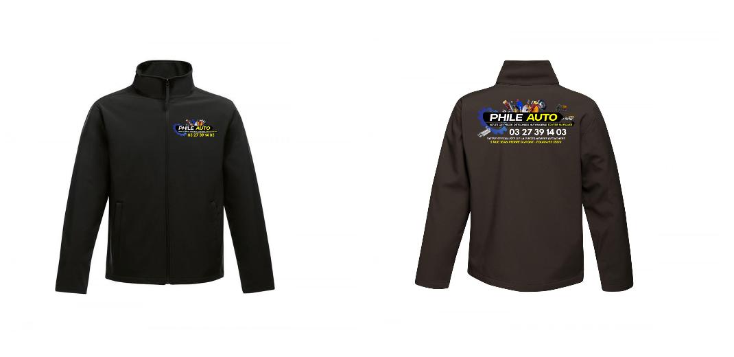 VESTE SOFTSHELL HOMME PERSONNALISABLE REF : RGA628