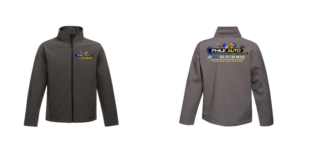 VESTE SOFTSHELL HOMME PERSONNALISABLE REF : RGA628
