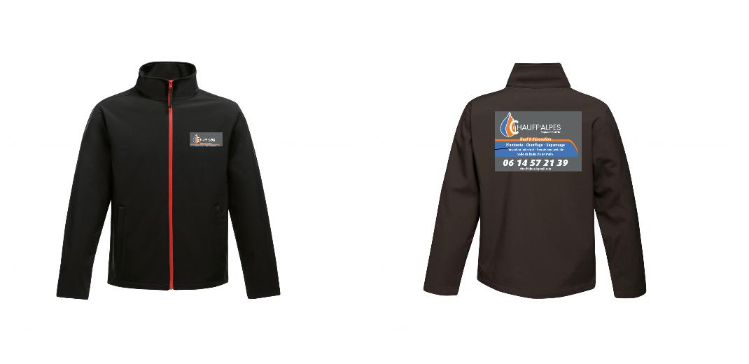 VESTE SOFTSHELL HOMME PERSONNALISABLE REF : RGA628