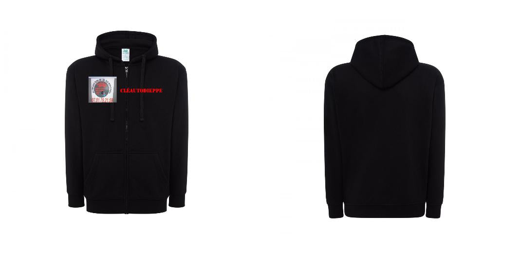 VESTE A CAPUCHE PERSONNALISABLE UNISEX REF: JK297