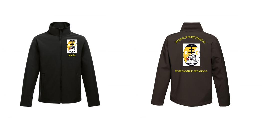 VESTE SOFTSHELL HOMME PERSONNALISABLE REF : RGA628