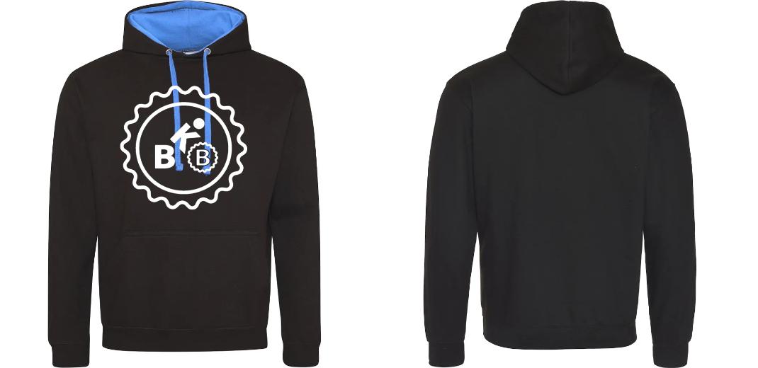 SWEAT A CAPUCHE CONTRASTÉ PERSONNALISABLE UNISEXE REF : JH003