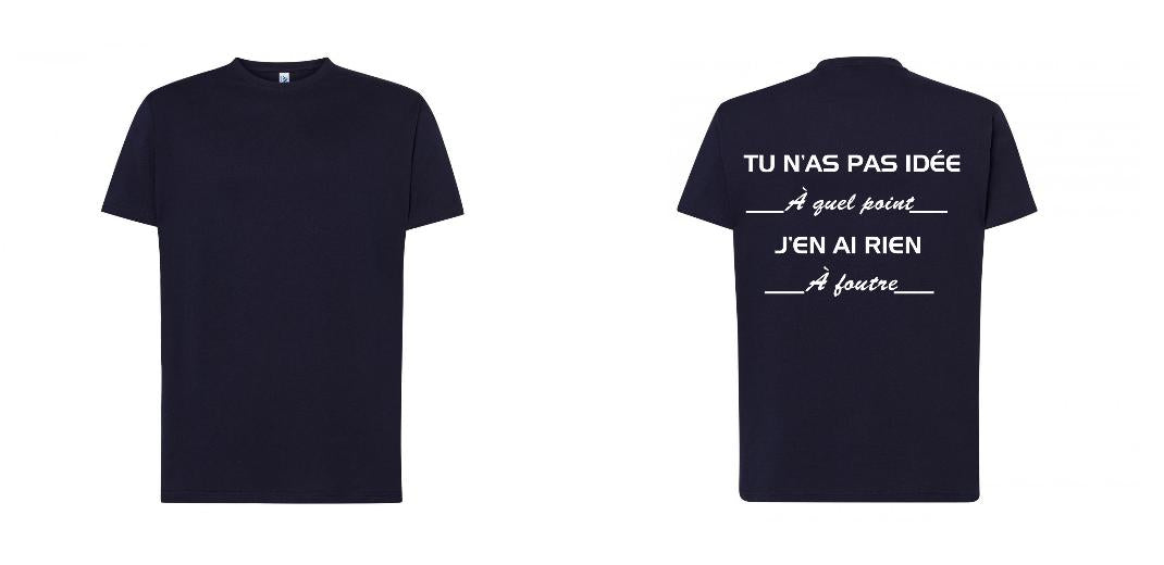 T-SHIRT PREMIUM UNISEXE 100% COTON PERSONNALISABLE REF : JK190