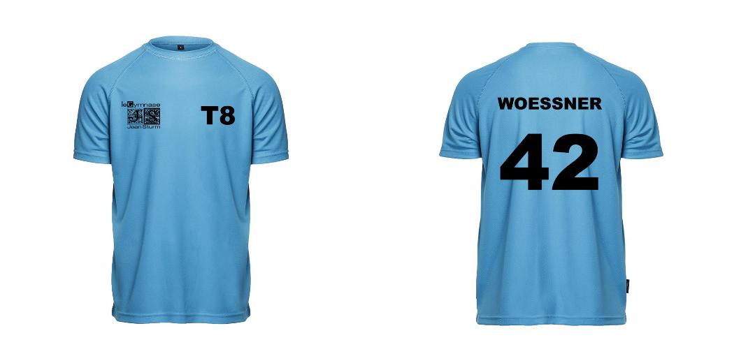 T-SHIRT SPORT HOMME PERSONNALISABLE REF : PK140