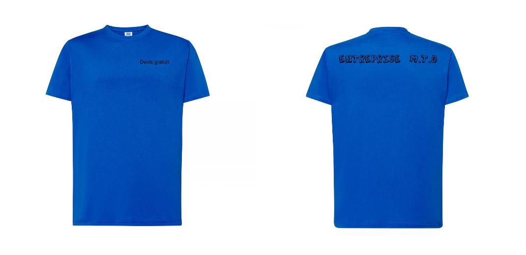 T-SHIRT PREMIUM UNISEXE 100% COTON PERSONNALISABLE REF : JK190