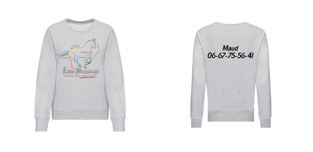PULL COL ROND FEMME PERSONNALISABLE REF : JH030F