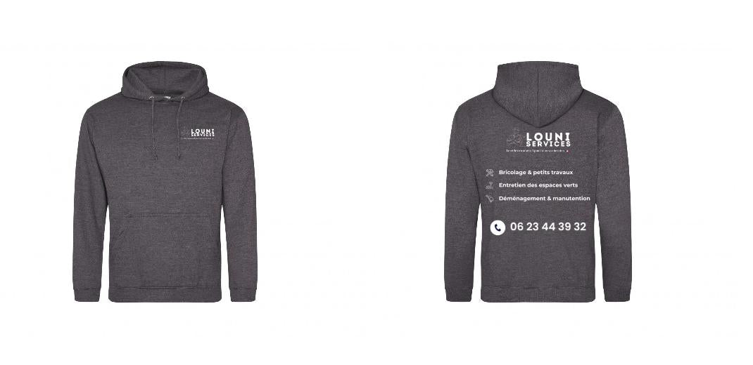 SWEAT A CAPUCHE PERSONNALISABLE REF : JH001