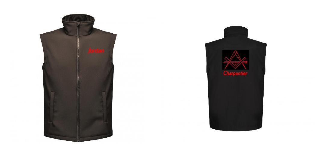 BODYWARMER SOFTSHELL PERSONNALISABLE REF: RGA844