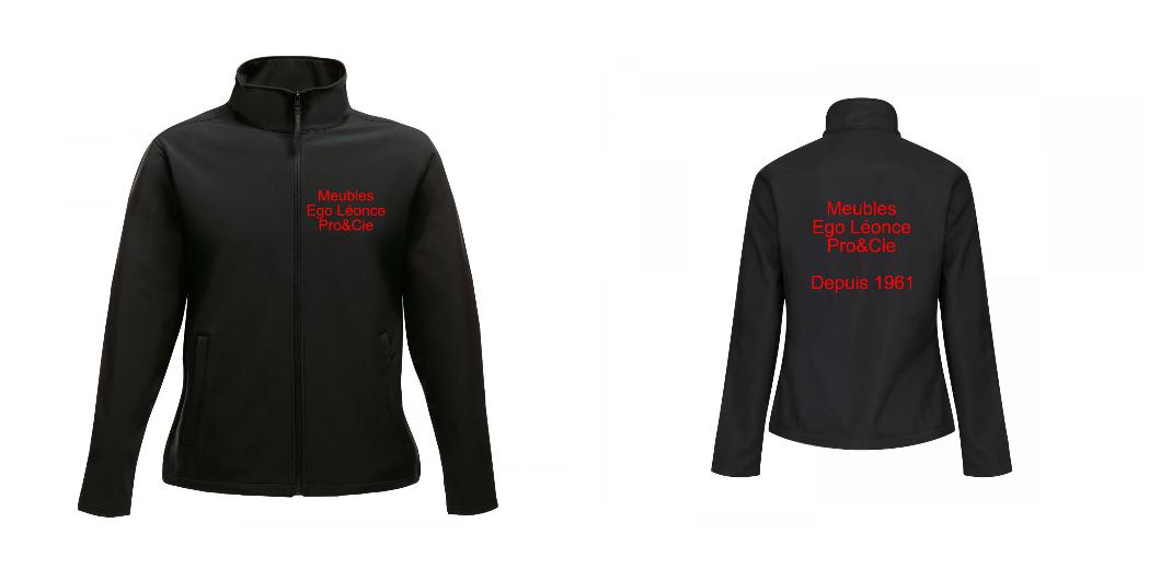 VESTE SOFTSHELL FEMME PERSONNALISABLE REF : RGA629