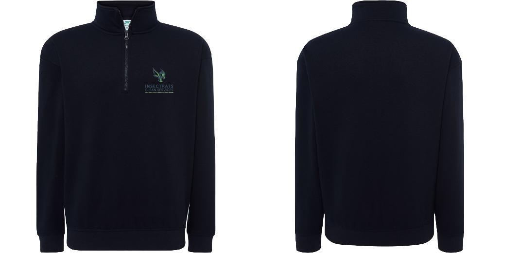 SWEAT COL ZIPPÉ PERSONNALISABLE UNISEXE REF: JK298