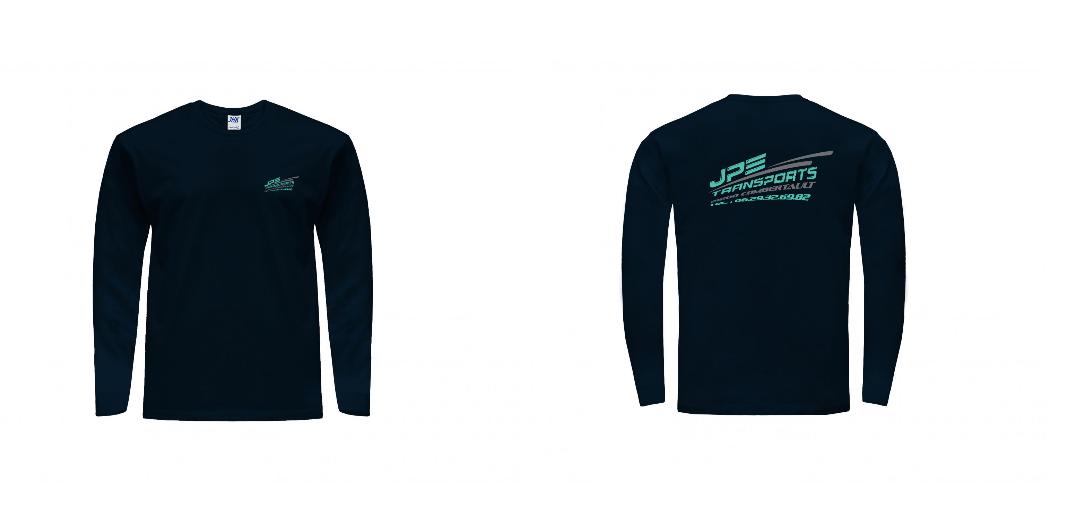 T-SHIRT MANCHES LONGUES PERSONNALISABLE REF : JK175