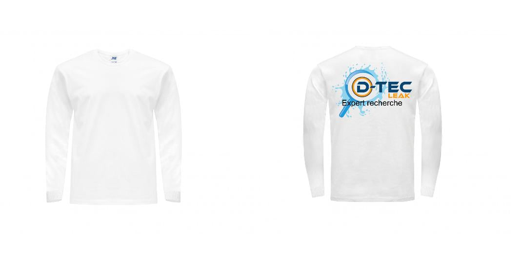 T-SHIRT MANCHES LONGUES PERSONNALISABLE REF : JK175