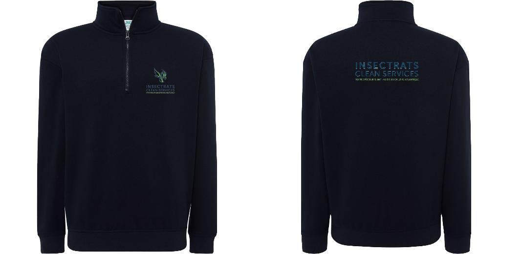 SWEAT COL ZIPPÉ PERSONNALISABLE UNISEXE REF: JK298