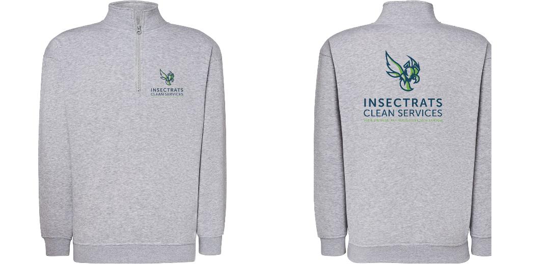 SWEAT COL ZIPPÉ PERSONNALISABLE UNISEXE REF: JK298