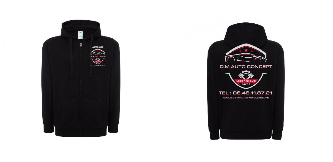 VESTE A CAPUCHE PERSONNALISABLE UNISEX REF: JK297