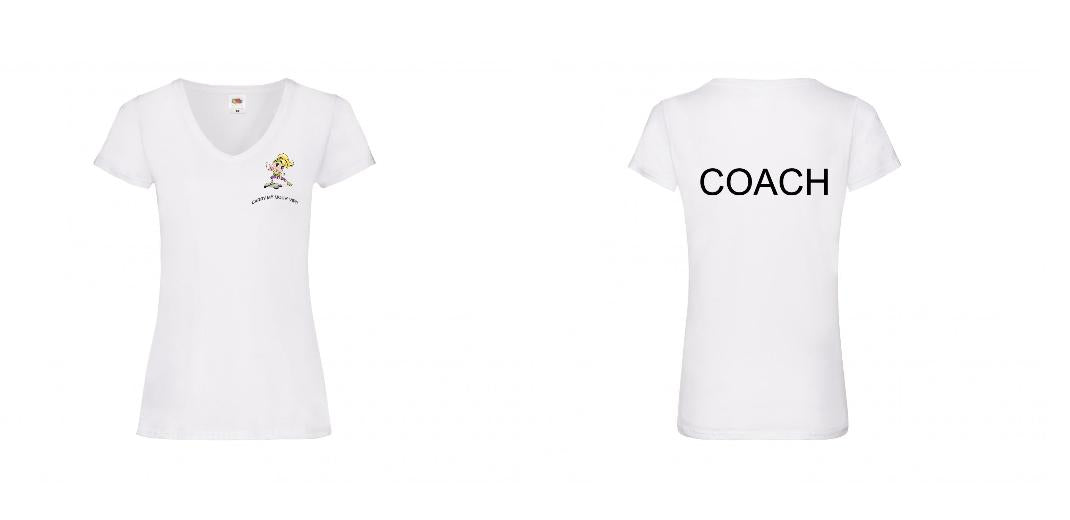 T-SHIRT COL V FEMME PERSONNALISABLE REF : SC601