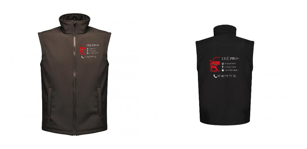 BODYWARMER SOFTSHELL PERSONNALISABLE REF: RGA844