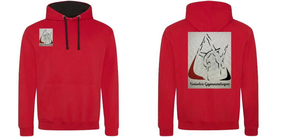 SWEAT A CAPUCHE CONTRASTÉ PERSONNALISABLE UNISEXE REF : JH003