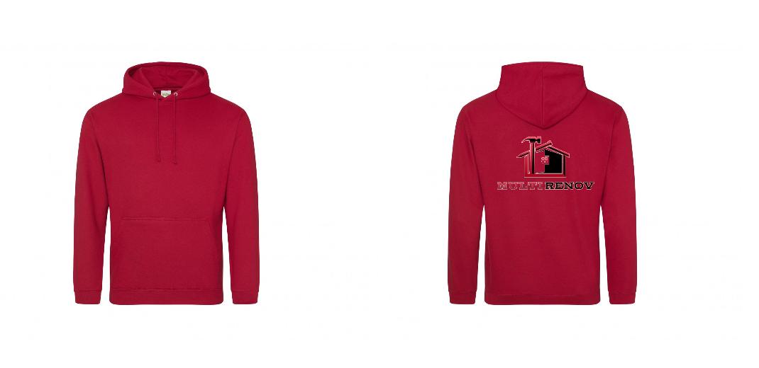 SWEAT A CAPUCHE PERSONNALISABLE REF : JH001