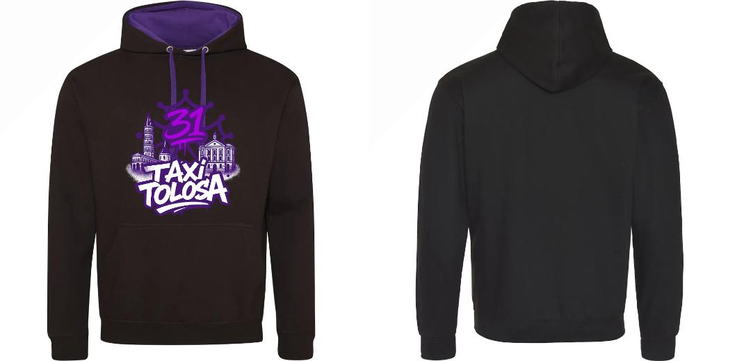 SWEAT A CAPUCHE CONTRASTÉ PERSONNALISABLE UNISEXE REF : JH003