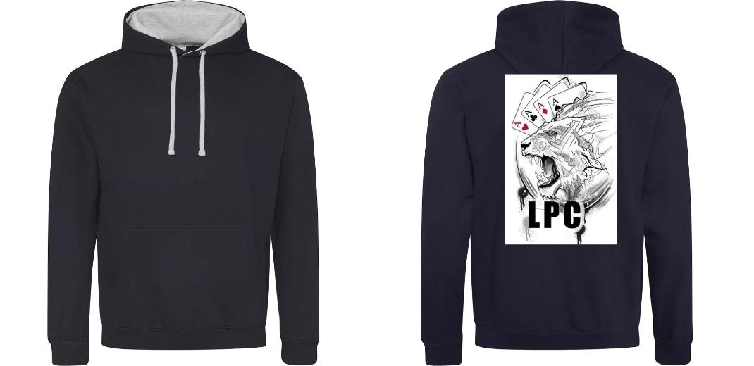 SWEAT A CAPUCHE CONTRASTÉ PERSONNALISABLE UNISEXE REF : JH003