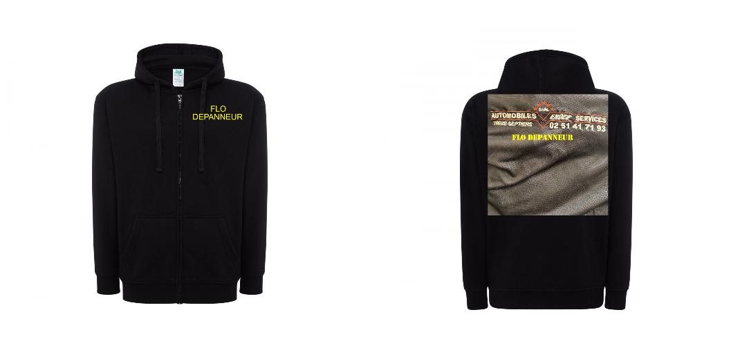 VESTE A CAPUCHE PERSONNALISABLE UNISEX REF: JK297