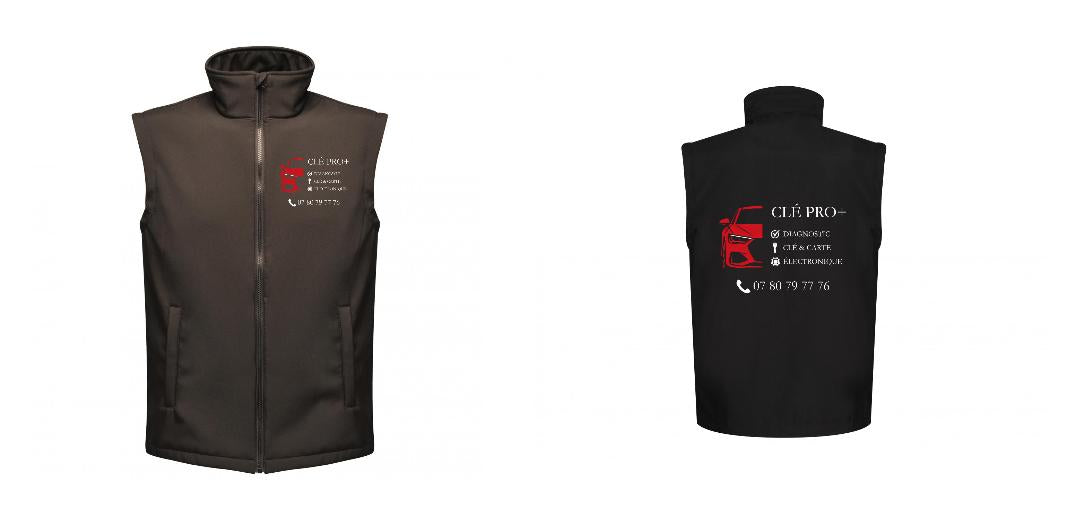 BODYWARMER SOFTSHELL PERSONNALISABLE REF: RGA844
