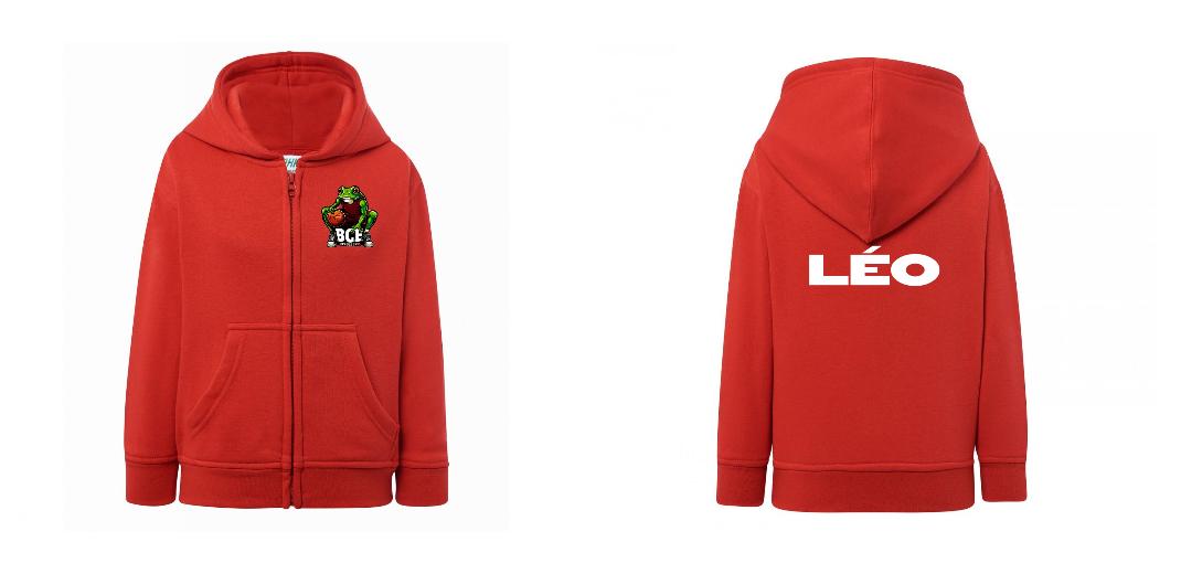 SWEAT A CAPUCHE ZIPPÉ ENFANT PERSONNALISABLE REF : JK290K