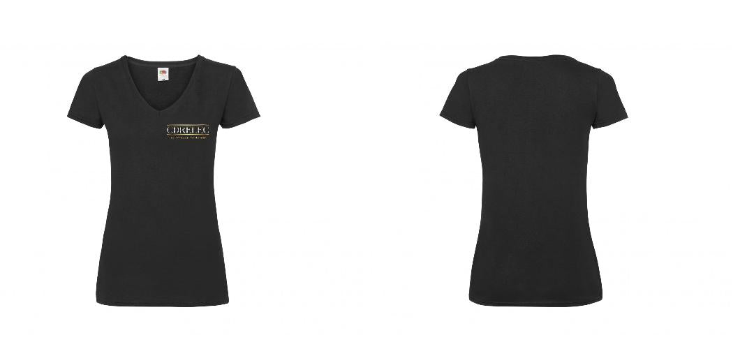 T-SHIRT COL V FEMME PERSONNALISABLE REF : SC601