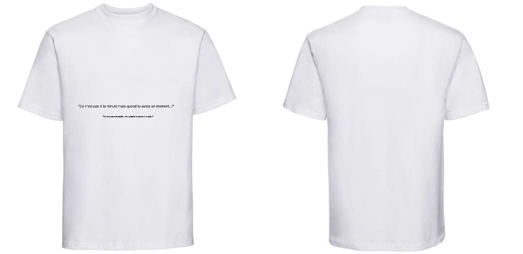 T-SHIRT PRESTIGE EPAIS UNISEXE 100% COTON PERSONNALISABLE REF : RU215