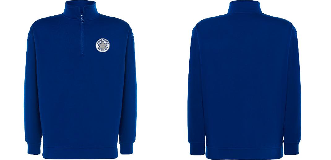 SWEAT COL ZIPPÉ PERSONNALISABLE UNISEXE REF: JK298