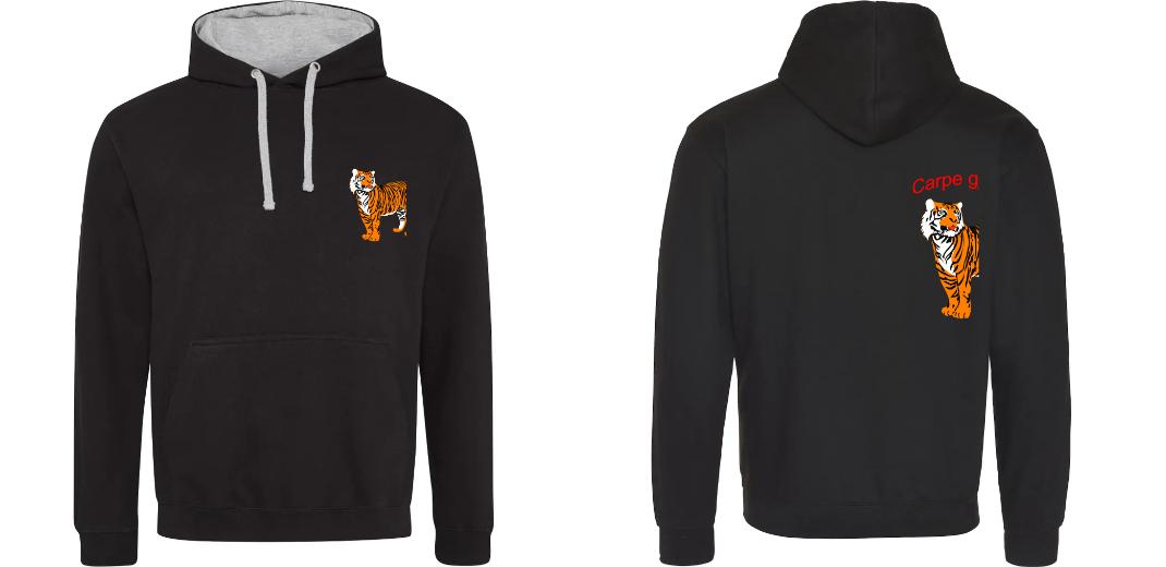 SWEAT A CAPUCHE CONTRASTÉ PERSONNALISABLE UNISEXE REF : JH003