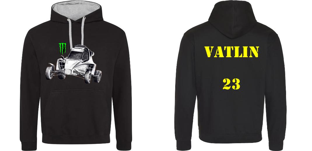 SWEAT A CAPUCHE CONTRASTÉ PERSONNALISABLE UNISEXE REF : JH003