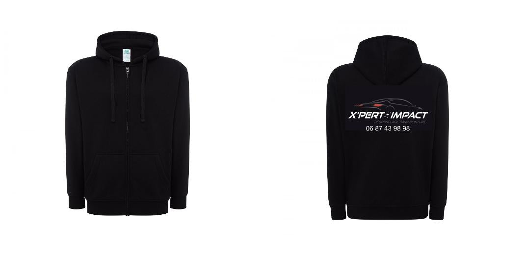 VESTE A CAPUCHE PERSONNALISABLE UNISEX REF: JK297